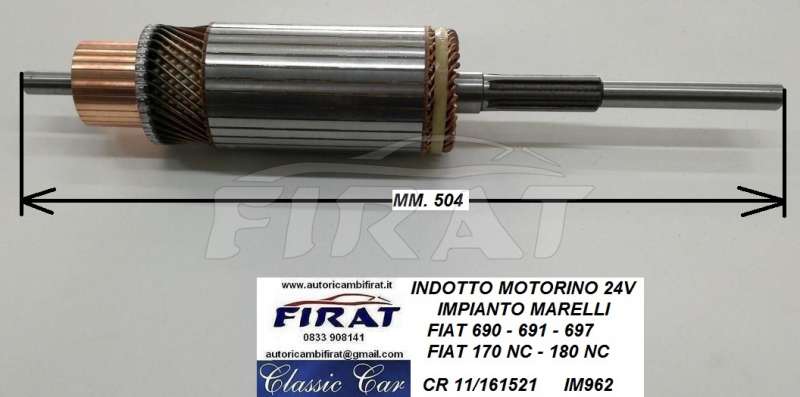 INDOTTO MOTORINO FIAT 690 - 691 - 697 - 170NC - 180NC (IM962)